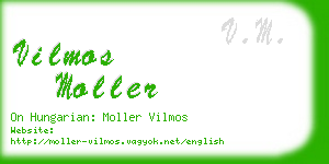 vilmos moller business card